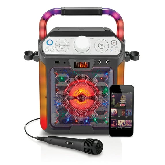 Singing Machine Karaoke Cube Multi-function Karaoke System with dancing lights