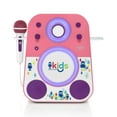 thumbnail image 1 of Singing Machine Kids Mood LED Glowing Bluetooth Sing-Along Speaker w/Wired Youth Microphone, SML250PP, Pink/Purple, 1 of 11