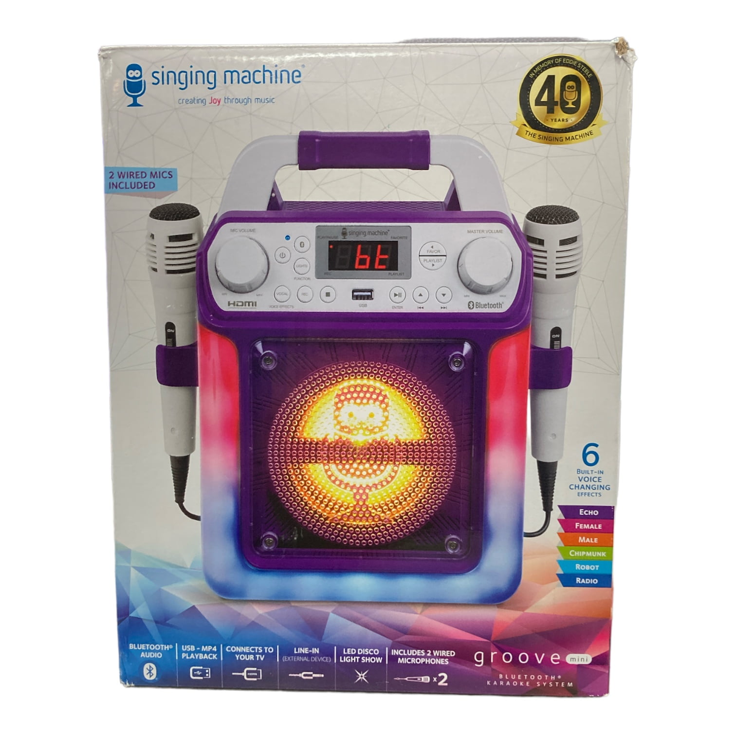 Singing Machine Kids SML654V HDMI Groove Mini, Purple - Walmart.com