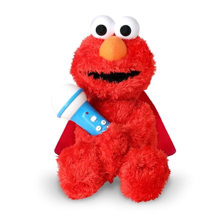 Singing Machine Kids, Sesame Street Karaoke Plush Backpack with built-in microphone and straps, Elmo