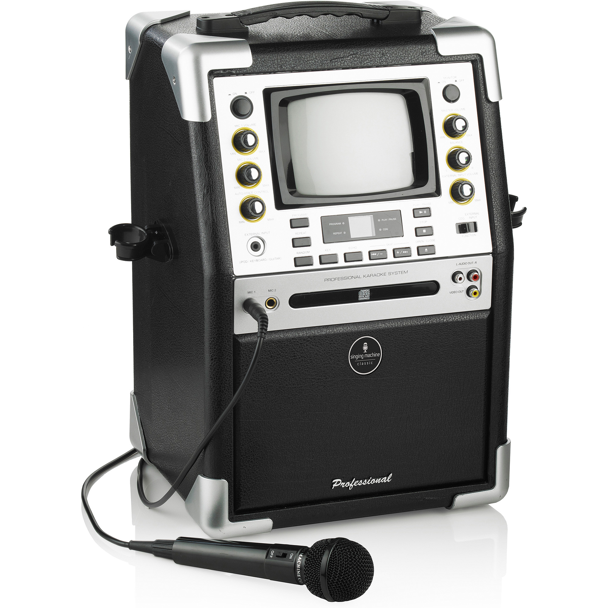 Singing Machine SMG901 CD+G Karaoke System with 5.5" B&W Monitor and Microphone - image 1 of 6