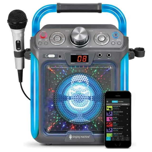 Singing Machine SML2082BTC Bluetooth G-Lite CD+G Karaoke System