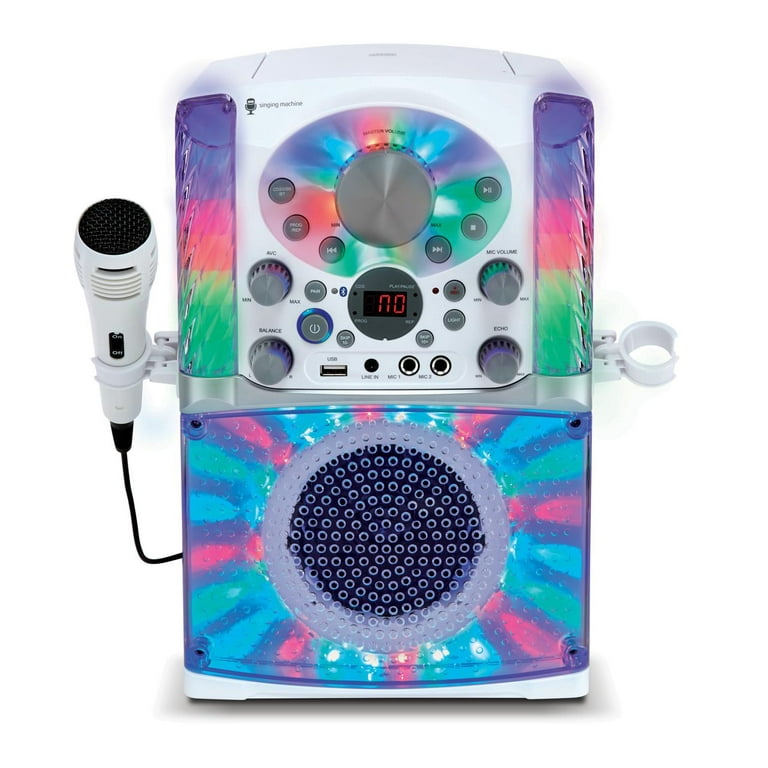 Singing Machine SML625BTW Bluetooth CD+G Karaoke System