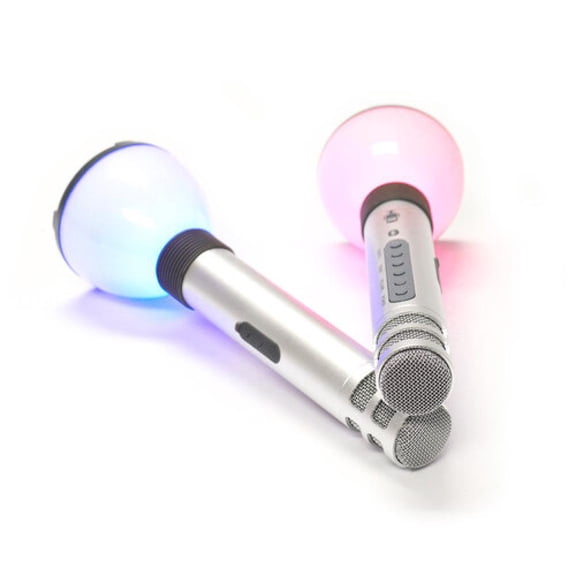Singing Machine SMM478 Duet Karaoke Microphones with Portable Bluetooth Speaker