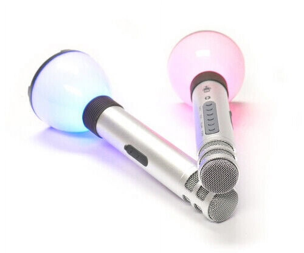 Singing Machine SMM478 Duet Karaoke Microphones with Portable Bluetooth