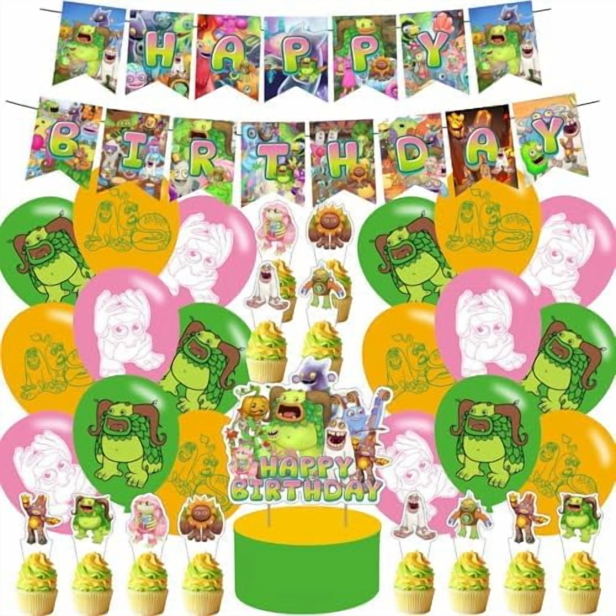 Singing Monsters Birthday Decorations,Singing Monsters Party Supplies