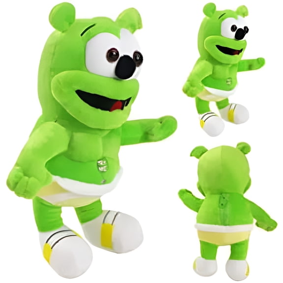 Singing Music Bear Gummy Bear Plush toy,green bear Doll,Birthday Gift,Christmas Decorations,30cm-XD