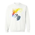 thumbnail image 1 of Singing Parrot Watercolor  Sweatshirt Men -Image by Shutterstock, Male 5X-Large, 1 of 4