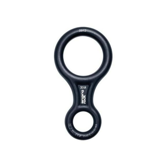 Singing Rock 497874 Figure 8 Belay Device Medium Light Alloy, Black