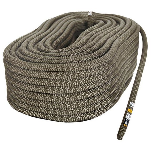 Singing Rock Route 44 10.5mm Static Rope - NFPA Certified, 200' Length, Olive Khaki Color