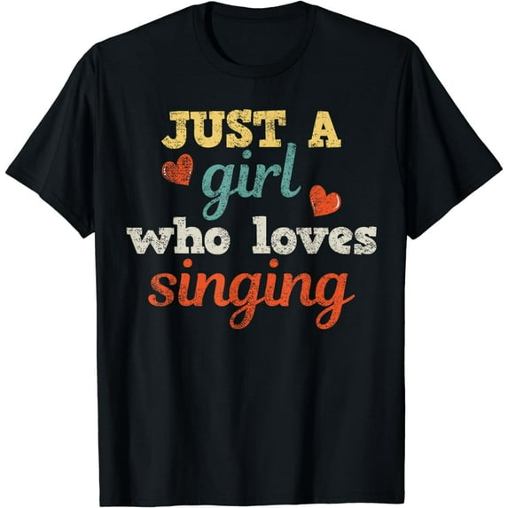 Singing Singer Music Musical Girl Retro Gift T-Shirt