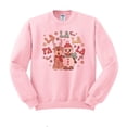 thumbnail image 1 of Singing Snowman and Reindeer Sweatshirt Unisex Large Pink, 1 of 5