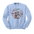 thumbnail image 1 of Singing Snowman and Reindeer Sweatshirt Unisex Medium Light Blue, 1 of 5
