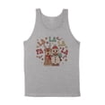 thumbnail image 1 of Singing Snowman and Reindeer Tank Top Unisex Small Grey, 1 of 5