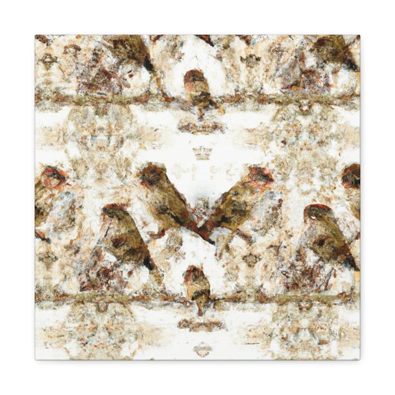 Singing Song Sparrows - Canvas