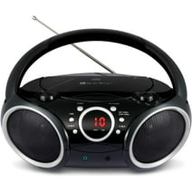 Singing Wood 030C Portable CD Player Boombox with AM FM Stereo Radio, Aux Line in, Headphone Jack
