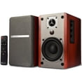 thumbnail image 1 of Singing Wood BT27 54 Watts Powered Bluetooth Bookshelf Speaker for Home, Studio Monitor, etc. - Walnut Wood Finish, 1 of 8