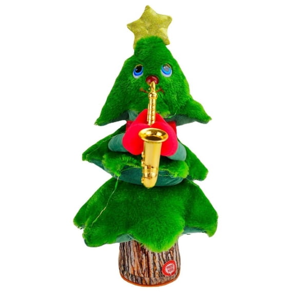 Singing and Dancing Christmas Tree, Singing Dancing Christmas Tree, 14" Plush Christmas Tree with Music and Lights, Sings and Dances