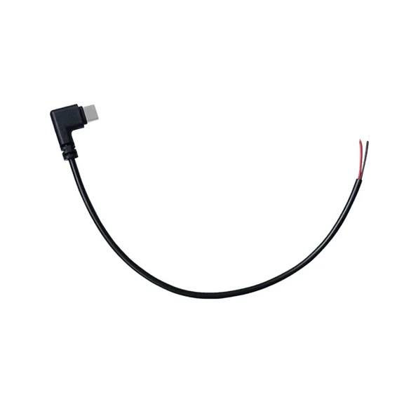 Single 0.3M/1Ft 22Awg 90 Degree Usb-C Plug To 2 Pin Bare Wire 1Pcs