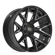 Single1 4PLAY Wheels 4P40 22x10 Black Brushed Rim 6X135 & 6X139.7 -18ET