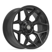 Single1 4Play Wheels 4P06 22x10 Black Rim 6X135 & 6X139.7 -18ET