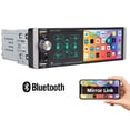 thumbnail image 1 of Single 1 Din 4" Car Stereo Bluetooth Touch Screen FM Radio MP5 Player AI Voice Control USB/TF/AUX with Remote Control Audio Head Unit, 1 of 13