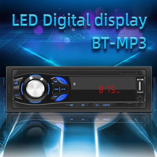 Single 1 Din Bluetooth Car Radio Charging MP3 FM Digital Audio USB/AUX/TF Player IN-DASH Car Radio