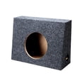 thumbnail image 1 of Single 10" Subwoofer Shallow Standard Cab Truck Sub Box Enclosure Speaker Slim, 1 of 5