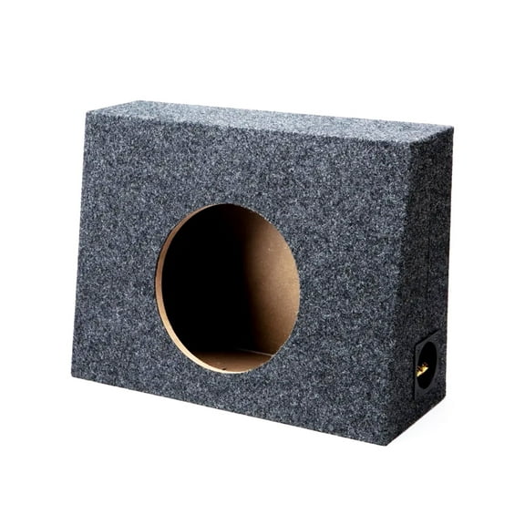 Single 10" Subwoofer Shallow Standard Cab Truck Sub Box Enclosure Speaker Slim