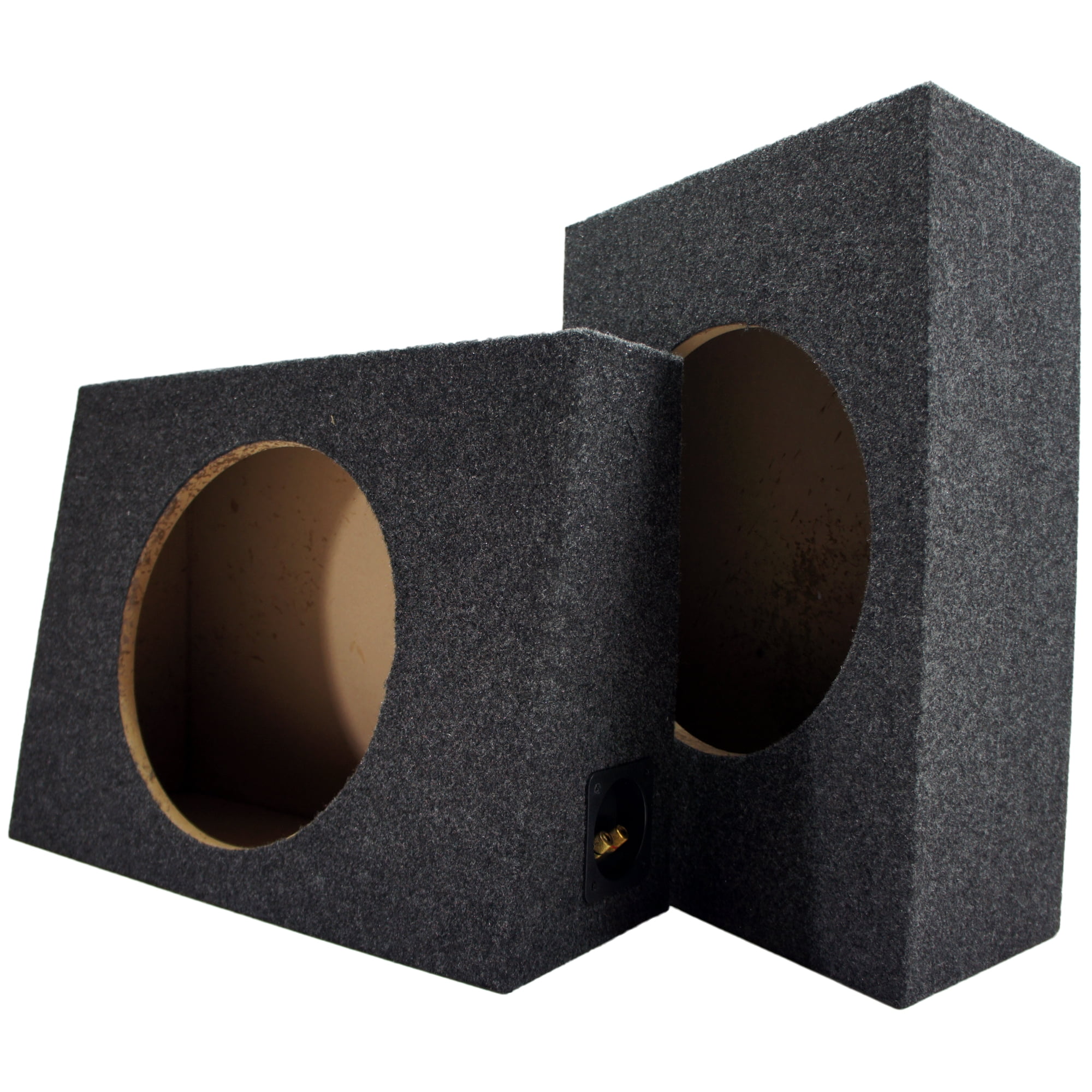 Single 10" Subwoofer Standard Cab Truck Sub Box Enclosure Two Pack (2