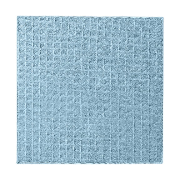 Single 11.81×11.81 Inch Waffle Weave Microfiber Dish Towel, Soft Absorbent Quick Dry Reusable Wiping Cloth for Dishes, Counters and Glass
