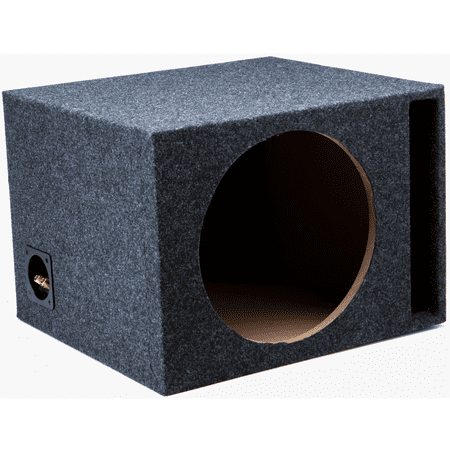 Single 12-Inch Ported Subwoofer Box Car Audio Stereo Bass Speaker Sub Enclosure
