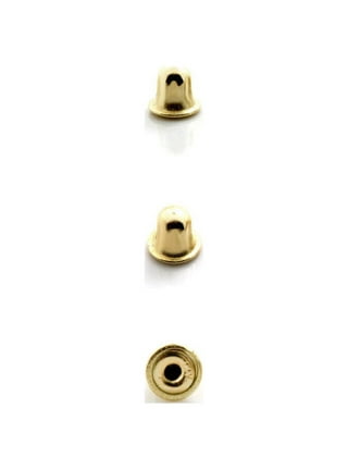 14K Solid White & Yellow Gold Replacement Single Screw Back for Stud  Earrings - Findings Outlet