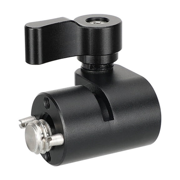 Single 15mm Rod Clamp Adapter With 3/8inch 16 Mounting Screws For DSLR Camera Monitors Microphone Accessories