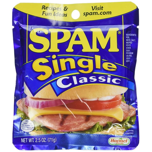 Single, 2.5-Ounce Pouches (Pack of 6) SPAM