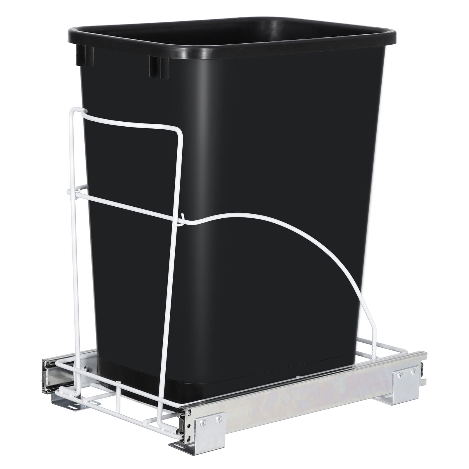 Single 35 Quart PullOut Trash Can Waste Bin Container Under Sink