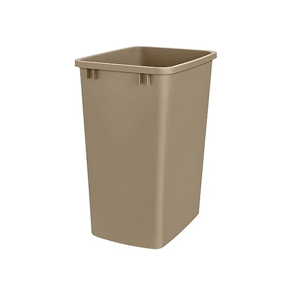 Single 36 Quart Capacity CHAMPAGNE Plastic Waste Recycle Bin, Replacement Garbage Can Container for ROKRECYCLE3 Kitchen Cabinet Pull Out Organizer Trash & Recycling Center, ROKRECYCLECBIN
