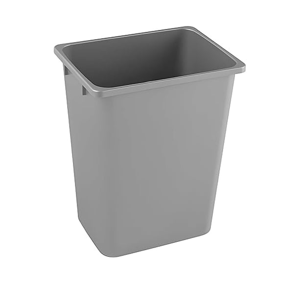 Single 36 Quart Capacity Gray Plastic Waste Recycle Bin, Replacement Garbage Can Container for ROKRECYCLE3 Kitchen Cabinet Pull Out Organizer Trash and Recycling Center, ROKRECYCLEGBIN