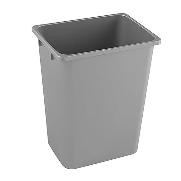 Single 36 Quart Capacity Gray Plastic Waste Recycle Bin, Replacement Garbage Can Container for ROKRECYCLE3 Kitchen Cabinet Pull Out Organizer Trash and Recycling Center, ROKRECYCLEGBIN