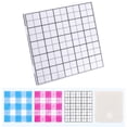 thumbnail image 1 of Single 52-Pin 2.6mm Mini Fuse Bead Peg Board, Blue White Grid Plastic Pixel Art Template Tray, Reusable DIY Perler Bead Design Board for Kids & Adult Handcraft Projects, 1 of 9