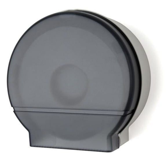 Single 9 In. Jrt Dispenser With 2 - 0.75 In. Mandrel And 3 - 0.37 In. Adaptor, Dark Translucent