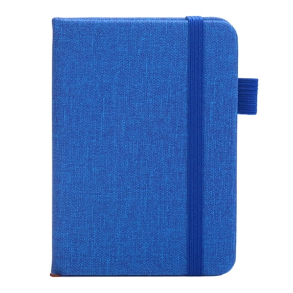 Single A7 Blank Notebook, Pocket-Sized Notebook With Built-In Pen Loop, Portable Memo Journal For Campus Study Workplace Meeting Notes Travel Sketching