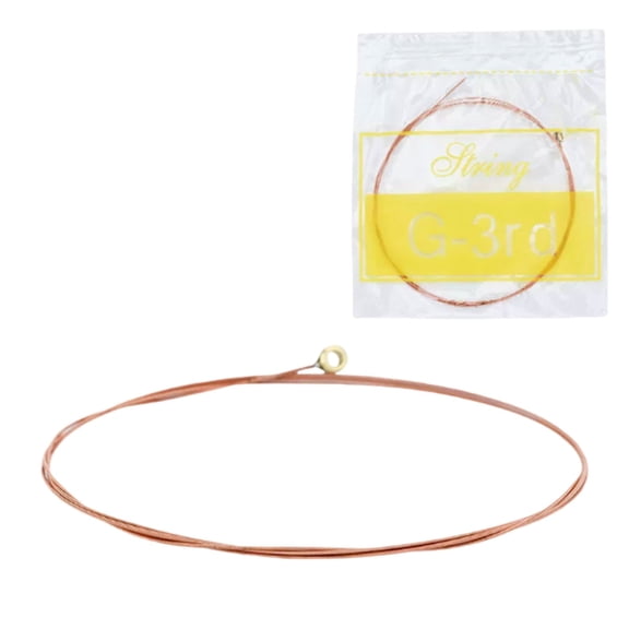 Single Acoustic Guitar String 3rd String G (0.023 inch), Brass Coated Anti-Rust Replacement String for Standard Acoustic Guitars, Individual Packaged for Easy Repair & Maintenance, 1 Piece, By Harlik