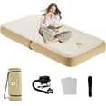 Single Air Mattress Travel Bed for Kids and Adults with Electric Pump