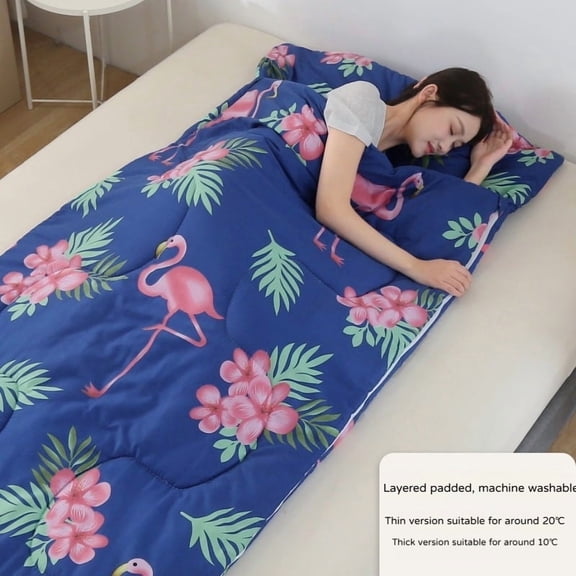 Single All‑Season Sleeping Bag, Machine Washable Portable Nap Sleeping Bag For Teens Students Dormitory Office Indoor Rest