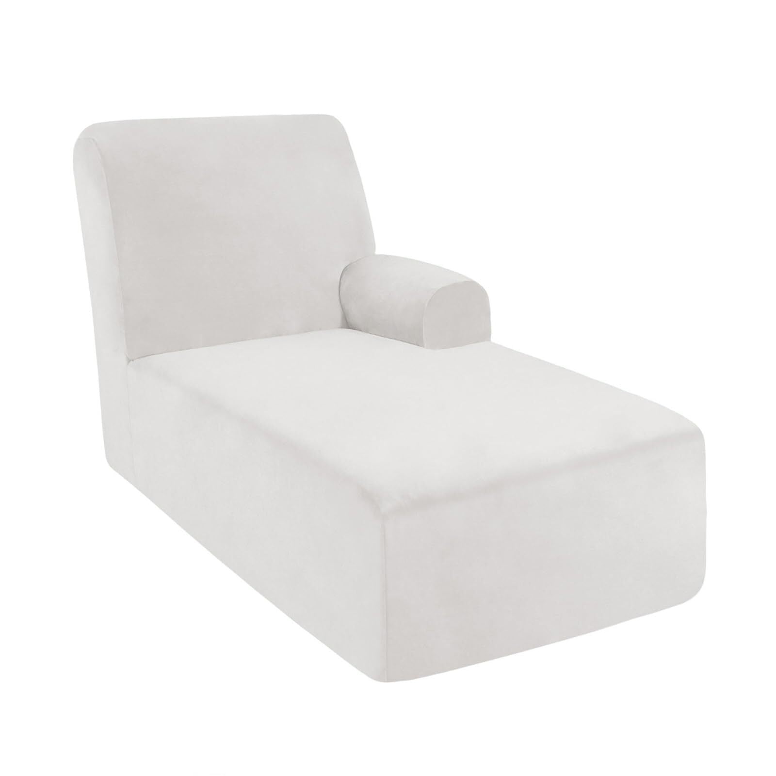 Single Arm Chaise Lounge Indoor Slipcover Stretch Chair Covers for