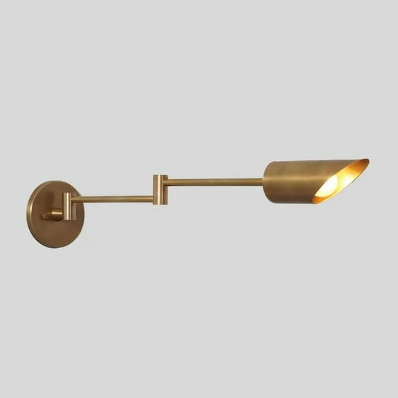 Single Arm Light Shade Wall Lamp Beside Wall Sconce