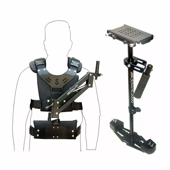 Single Arm vest with Handheld Stabilizer 3000 Video Camera Steadycam upto 3.5kg