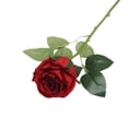 thumbnail image 1 of Single Artificial Rose, 16In Real-Looking High Simulation Flower, Classic Red Rose for Wedding, Anniversary, Elegant Home Decor, Gift for Her, Mother‘S Day, Hyper-Realistic , One Artificial Rose, 1 of 9