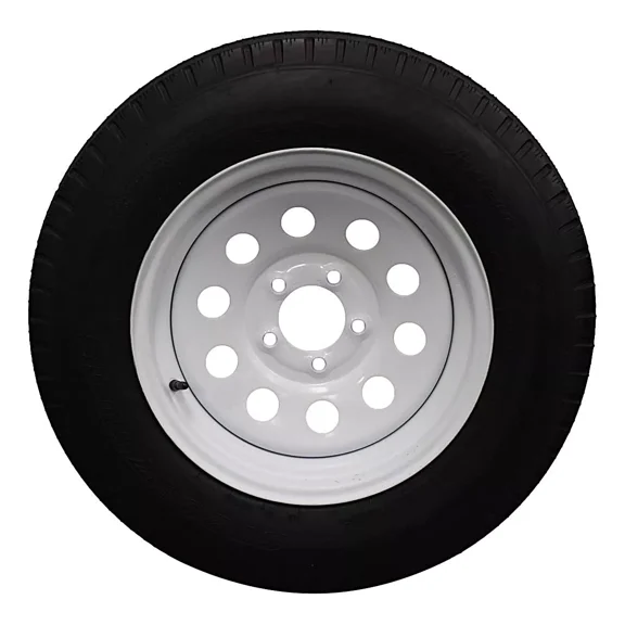 (Single Assembly) Antego Tire and Wheel 205/75D15 Highway Terrain Trailer Tire & Wheel 15.0-Inch Pre-Mounted Rim, 6-Ply-Ply Build, Perfect for Utility & Cargo Use | A15604510116206ST20575D15